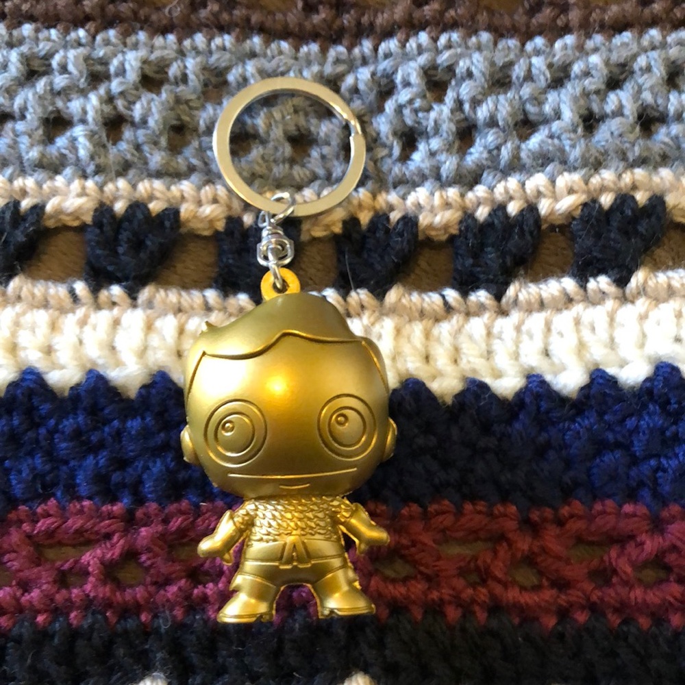 Gold Aquaman Keychain